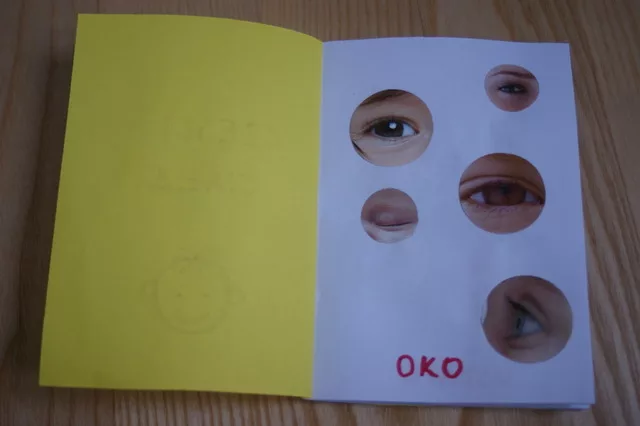 Części ciała, oko- książeczka dla dziecka
