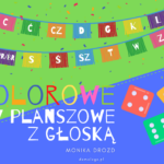 Kolorowe gry planszowe z głoską