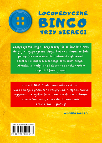 Logopedyczne BINGO trzy szeregi