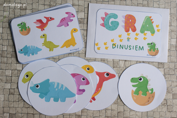 Gra z Dinusiem zajęcia logopedyczne Dzień Dinozaura